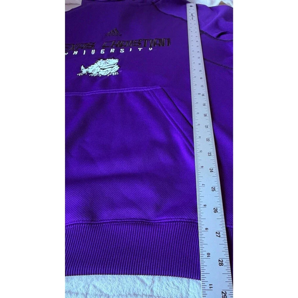 Adidas TCU Texas Christian University Horned Frogs Purple Hoodie Men's Medium